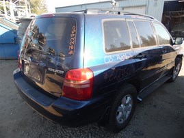 2003 Toyota Highlander Navy Blue 3.0L AT 2WD #Z22750